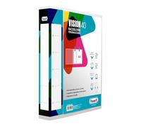 Favorit Raccoglitore Personalizzabile con tasca sulla copertina e dorso formato interno 22x30 cm 4 anelli (a D) h. 40, colore neutro