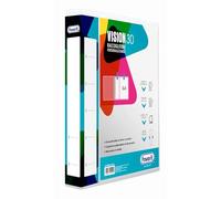 Favorit Raccoglitore Personalizzabile con tasca sulla copertina e dorso formato interno 22x30 cm 4 anelli (a D) h. 30, colore neutro