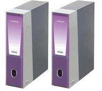 Favorit Raccoglitore Unico con Custodia, 28.5 x 33 x 9.5 cm, Viola, 1 Pezzo (Confezione da 2)