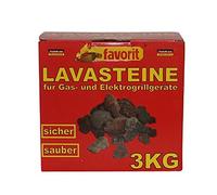 Favorit Roccia lavica Naturale 3050 per Il Gas e Griglie elettriche 3kg