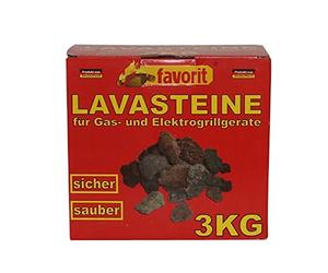Favorit Roccia lavica Naturale 3050 per Il Gas e Griglie elettriche 3kg