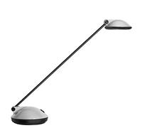 Favorit Unilux 400064434 Lampada Joker LED da Tavolo a LED 6.6 W, Interruttore sulla Base, Moderna, per Cameretta, Scrivanie, Ufficio, Casa, Colore Grigio Metallizzato