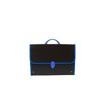 BALMAR 2000 PF14354/B10 Valigetta Fine-Tex 354/B, Formato 28 x 40 x 8 cm con Bordo in Tessuto, in Polionda Nero, Accessori in Colori Assortiti