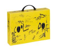 Favorit Valigetta in Polipropilene Alveolare con stampa in alta risoluzione COOL, Dimensioni 37,5X27 cm, Dorso 8 cm, 2 chiusure