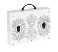 Favorit Valigetta in Polipropilene Alveolare con stampa in alta risoluzione MANDALA, dimensioni 37,5X27 cm, Dorso 8 cm, 2 chiusure