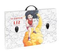 Favorit Valigetta in Polipropilene Alveolare con stampa in alta risoluzione MANGA Il Mondo di Liz, dimensioni 56,5X36,5 cm, Dorso 5 cm, 2 chiusure