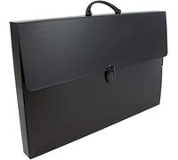 Favorit Valigetta Total Black in Polipropilene Alveolare Formato 56,5X36,5 Dorso