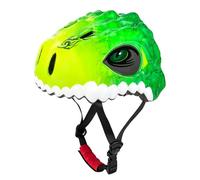 Favoto Casco da Bicicletta per Bambini Leggero - Casco Cartoon Regolabile Traspirante per Ragazzi e Ragazze Protezione di Sicurezza Skateboard Pattini Sport Outdoor S 50-54cm Verde