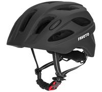 Favoto Casco per Bambini Leggero - Casco da Bicicletta Regolabile Traspirante per Ragazzi e Ragazze Protezione Sicura S Nero