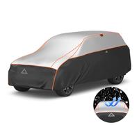 Favoto Copertura Auto Antigrandine Impermeabile - Materiale XPE Antipolvere Antigraffio Antisole Antineve Traspirante con Strisce Riflettenti per SUV 480-505cm