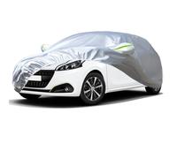 Favoto Copertura Auto Esterno Impermeabile - Telo Copriauto in PEVA+Cotone Anti UV Vento Polvere con Cerniera per Peugeot 208 (2012-2024) Argento