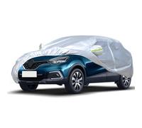 Favoto Copertura Auto Esterno Impermeabile - Telo Copriauto in PEVA+Cotone Anti UV Vento Polvere con Cerniera per Renault Captur (2013-2024) Argento