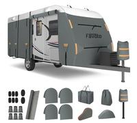 Favoto Copertura Camper Impermeabile Esterno - Telo Protettivo Per Roulotte Copri Veicolo Ricreativo 420D Oxford Tessuto Non Tessuto Traspirante Antivento Antipolvere UV 610x250x220cm