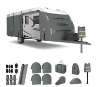 Favoto Copertura Camper Impermeabile Esterno - Telo Protettivo Per Roulotte Copri Veicolo Ricreativo 420D Oxford Tessuto Non Tessuto Traspirante Antivento Antipolvere UV 550x250x220cm
