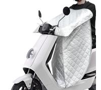 Favoto Coprigambe per Scooter Estiva - Copertura per Scooter con Tasca per Cellulare e Strisce Riflettenti in Poliestere Universale per Veicoli a Due Ruote a Pedali Argento