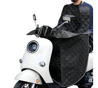 Favoto Coprigambe per Scooter Parasole Estivo - Coperta per Scooter Impermeabile con Strisce Riflettenti Universale per Veicoli a Due Ruote a Pedale Nero
