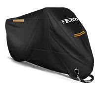 Favoto Telo Coprimoto Resistente ad Acqua, Polvere, Pioggia, Vento Escrementi di Uccelli, Copertura Antifurto Oxford per Moto 104" Motocicletta Scooter Custom - 265x105x125cm