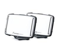 Favour Faro LED Ricaricabile con USB - Lampada Magnetica - Set da 2 - Uscita 1600 Lumen - IP67 Tenuta Stagna Antipolvere - Lampade da Lavoro - Ammortizzatore Gomma, a Prova d'Uro