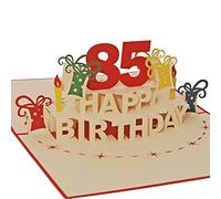 Favour Pop Up® - Biglietto d'auguri 3D per il 85° compleanno. Il biglietto d'auguri perfetto per un anniversario importante, ideale anche per un buono regalo o un regalo in denaro TA85R
