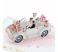 Favour Pop Up® - Cartoncini Matrimonio, Biglietto di auguri 3D per nozze elegante e allegro, in formato generoso è possibile integrare regali o buoni in denaro TW054
