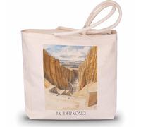 favplace Borsa per la spesa con motivo cittadino, valle dei re d'Egitto, borsa per la spesa o la spesa, per viaggiare, borsa di iuta, tedesco., 42cm x 38cm