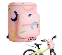 Favuit Borsa da manubrio per bambini, cestino anteriore pieghevole, cestino per bicicletta, borsa da bicicletta per bicicletta, triciclo, scooter, scooter, accessori per biciclette per bambini