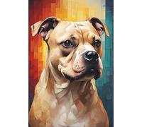 Fawn Staffie Notebook: Journal, Diary, Dog Notebook: A great gift for dog lovers, families, friends, and devoted fans of Staffordshire Bull Terriers