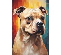 Fawn Staffie Notebook: Journal, Diary, Dog Notebook: A great gift for dog lovers, families, friends, and devoted fans of Staffordshire Bull Terriers