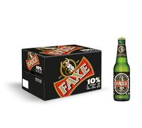 Faxe - 24 Bottiglie da 33 cl, Birra Forte Doppio Malto, Gradazione Alcolica 10°C, Strong Lager con Profumo Fruttati e Malto, Senza Additivi e Alcol Aggiunto