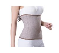 Faxianther Cintura in vita, unisex da adulti, sottile, in morbido cashmere, traspirante, elastica, autunno e primavera, calda fascia addominale avvolgente, di sostegno, donna, Brown, Taglia unica