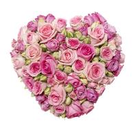 Faxiflora Cuore di rose rosa (No verde solo boccioli accostati)