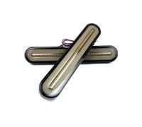 FAXIULAN Kit luci con doppia asta per montaggio verticale posteriore, indicatori di direzione per moto, luce, freno completa 3 in 1