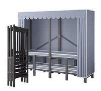 FAXJRU Armadio Portatile, Guardaroba Pieghevole Telaio Completamente in Acciaio Struttura Stabile capacità di Carico 400kg Facile Installazione(130cm/51.2in)