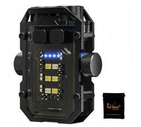 Fay Bless Piccola Torcia, Mini Torcia Ultra Portatile da 800 Lumen con Luce da Lavoro Magnetica, USB C Ricaricabile (GyroLight Nero)