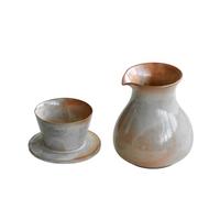 Fay Bless Vintage Ceramic V60 - Set di 3 gocciolatori per caffè, fatto a mano, stile rustico, con tazza e pentola