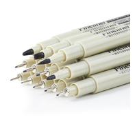 FAYAHAR 12 Pezzi Fineliner Nero, Penne da Disegno, Pennarelli Neri, Penne Nere, Pennarello Nero Punta Fine con 12 Diverse Larghezze, per Disegno Tecnico Illustrazioni Schizzi Manga Appunti