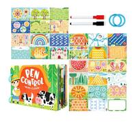 fayarrd Gioco Di Carte Per Controllo Della Penna | Quaderno Interattivo Per Imparare A Scrivere | Schede Addestratore Per La Scrittura Con Controllo Penna Per Bambini,Per Bambini Di 2-6 Anni