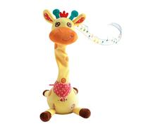 fayarrd Giraffa di peluche - Giraffa parlante danza, peluche musicale e portatile, ricaricabile, per i più piccoli, a casa, in viaggio, in vacanza, picnic, attività all'aperto, per