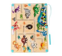 fayarrd Labirinto Magnetico con Colori e Numeri,Giocattolo per Abilità Motorie dei Bambini - Tavola Puzzle Abbinamento Colori e Conteggio - Adatto a Bambini, per Uso in Casa e in Viaggio con Auto