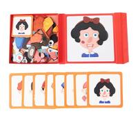 fayarrd Libro magnetico puzzle, giocattolo magnetico - in legno sensoriale viaggio - adesivo puzzle magnetico - lavagna puzzle abbinata, gioco educativo per casa, auto