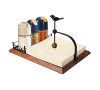 fayarrd Portatovaglioli Rustico - Contenitore In Legno Multifunzionale Con Design,Supporto Per Asciugamani Da Tavolo In Stile Country - Per Casa Camera Da Soggiorno Cucina Bar Ristorante