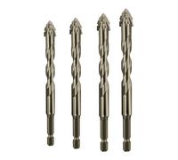 fayarrd Set di frese eccentrici a tagli, set di punte elicoidali ad alta durezza per calcestruzzo, cemento, piastrelle, legno, metallo, materiale per il fai da te