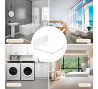 fayarrd Supporto Da Parete Per Telecamera | 2 Pezzi Ripiano in Acrilico Adesivo - Decorazione Casa per Monitor Sicurezza Router Telefono Altoparlante Proiettore - Supporto per Altoparlante e Telefono