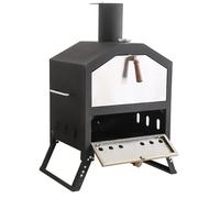 Fayelong Forno Portatile Per Pizza All'aperto in Acciaio Inossidabile Con Gambe Pieghevoli Pietra Da Cucina E Copertura Impermeabile Per Feste in Cortile, Campeggio E Picnic
