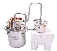 Fayelong Nuovo DIY CASA 3 Pentole Alambicco Distillatore Distillazione Temperatura Serpentina Acqua Alcol Vino Oli Essenziali Completo Kit di Birra