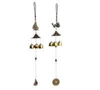 Fayemint 2 Pezzi Campana Della Benedizione, Campanelli Fengshui, Campana Eolici Fengshui, per Finestre Interne, Giardini, Balconi