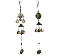 Fayemint 2 Pezzi Campana Della Benedizione, Campanelli Fengshui, Campana Eolici Fengshui, per Finestre Interne, Giardini, Balconi (Stile Albero della Fortuna Casuale)