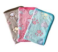 Fayemint 3 Pezzi Coperta Cane Lavabile, Soffice e Calda per Gatti, Cani, Porcellini d'India, Conigli e Altri Animali Domestici