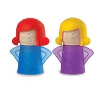 Fayemint Angry Mama - Pulitore a vapore per microonde, design ispirato agli anime, materiale sicuro in polipropilene, facile da usare, per cucina, casa, ufficio, forno a microonde, deodorante per