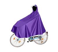 Fayemint Mantella da Bicicletta, Impermeabile Portatile Mantella Antipioggia, Mantella Antipioggia Unisex, con Cappuccio, per Biciclette, Mountain Bike, Bici Elettriche (Viola)